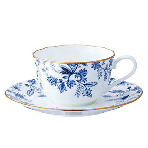 ノリタケ カップ 【 あす楽 土日・祝日対応 】ノリタケ ( NORITAKE ) ブルーソレンティーノ ティー・コーヒーカップ＆ソーサー 225ml [ブランドロゴ入りギフトBOX] 人気 ギフト 御祝 結婚祝 出産祝 新築祝 結婚内祝 出産内祝 新築内祝 粗品 景品 記念品 歳祝