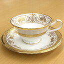 ジアン ノリタケ ( NORITAKE ) 日本製 ジョージアンパレス ティー・コーヒーカップ＆ソーサー 220ml [ブランドロゴ入りギフトBOX]　人気 ギフト 御祝 結婚祝 出産祝 新築祝 結婚内祝 出産内祝 新築内祝 各種内祝 快気祝 粗品 景品 記念品 歳祝