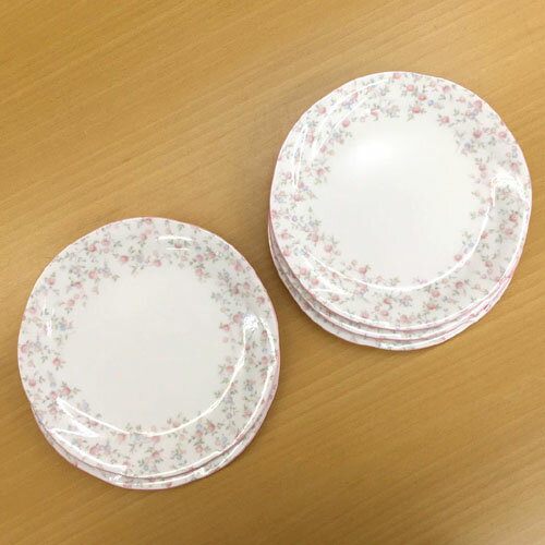 ノリタケ ( NORITAKE ) キューティーローズ 18.5cmケーキプレート 5枚セット ※ 電子レンジ使用可  人気 ギフト 御祝 結婚祝 出産祝 新築祝 結婚内祝 出産内祝 新築内祝 各種内祝 快気祝 粗品 景品 記念品 歳祝