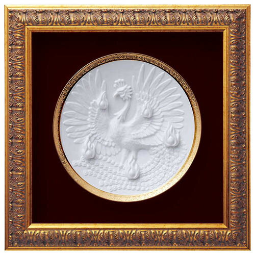 ノリタケ ( NORITAKE ) 日本製 ノリタケ陶額コレクション 鳳凰 レリーフ陶額 人気 ギフト 御祝 結婚祝 出産祝 新築祝 結婚内祝 出産内祝 新築内祝 粗品 景品 記念品 歳祝