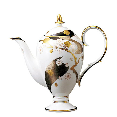 Noritake　（ノリタケ）　日本製　あやみなも　コーヒーサーバー　ティーポット　[ブランドロゴ入りギフトBOX]　【ギフト　出産内祝　結婚内祝　結婚式引出物　各種内祝　引出物　景品】