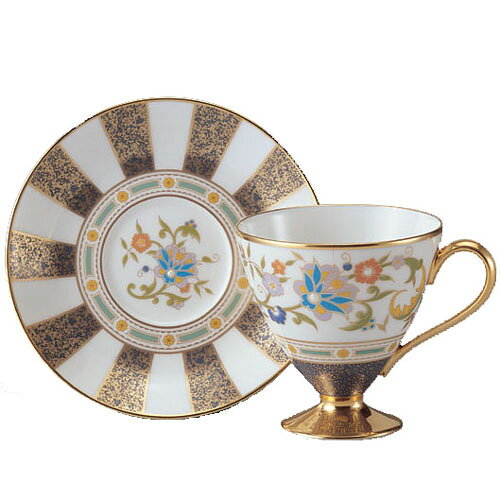 Noritake　（ノリタケ）　日本製　シリル　ティー・コーヒーカップ＆ソーサー　[ブランドロゴ入りギフトBOX]　【ギフト　出産内祝　結婚内祝　結婚式引出物　香典返し　お返し　各種内祝】