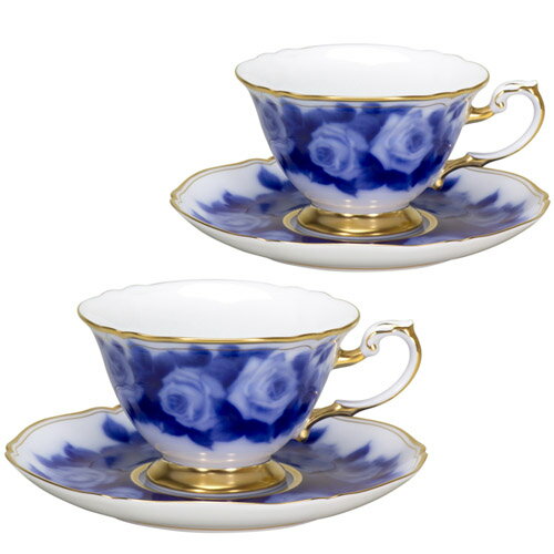 皇室御用達 大倉陶園 日本製 ローズカップコレクション ラ・フランス ティーカップ＆ソーサーペア 200ml [ブランドロゴ入りギフトBOX] 人気 ギフト 御祝 結婚祝 出産祝 新築祝 結婚内祝 出産内祝 新築内祝 各種内祝 快気祝 粗品 景品 記念品 歳祝