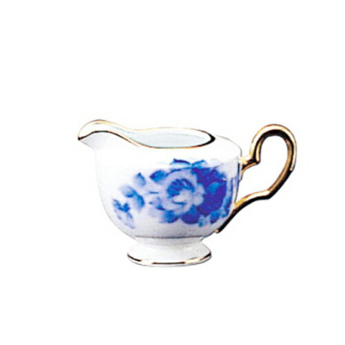 皇室御用達 大倉陶園 日本製 ブルーローズ クリーマー (大) ミルク入れ 280ml [ブランドロゴ入りギフトBOX] 人気 ギフト 御祝 結婚祝 出産祝 新築祝 結婚内祝 出産内祝 新築内祝 各種内祝 快気祝 粗品 景品 記念品 歳祝