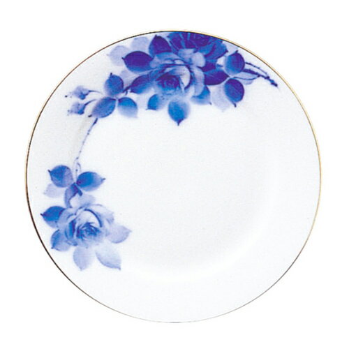 皇室御用達 大倉陶園 日本製 ブルーローズ プレート フィッシュ皿 23.5cm [ブランドロゴ入りギフトBOX] 人気 ギフト 御祝 結婚祝 出産祝 新築祝 結婚内祝 出産内祝 新築内祝 各種内祝 快気祝 粗品 景品 記念品 歳祝