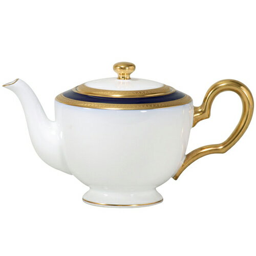 皇室御用達 大倉陶園 日本製 瑠璃片葉金蝕 ティーポット 500ml [ブランドロゴ入りギフトBOX] 人気 ギフト 御祝 結婚祝 出産祝 新築祝 結婚内祝 出産内祝 新築内祝 各種内祝 快気祝 粗品 景品 記念品 歳祝