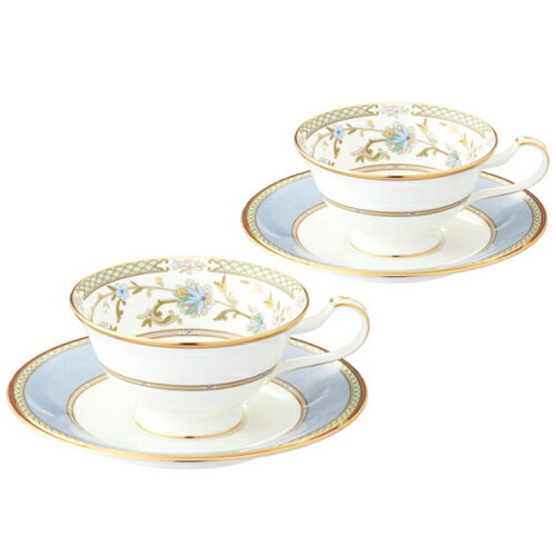 ノリタケ ( NORITAKE ) 日本製 ヨシノ ティー・コーヒーカップ＆ソーサーペア 230ml ( グレー ) [ブランドロゴ入りギフトBOX] 人気 ギフト 御祝 結婚祝 出産祝 新築祝 結婚内祝 出産内祝 新築内祝 粗品 景品 記念品 歳祝