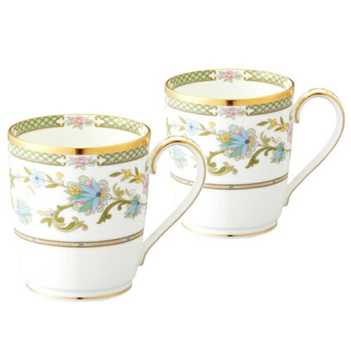 ノリタケ ( NORITAKE ) 日本製 ヨシノ ペアマグカップ 290ml [ブランドロゴ入りギフトBOX] 人気 ギフト 御祝 結婚祝 出産祝 新築祝 結婚内祝 出産内祝 新築内祝 粗品 景品 記念品 歳祝