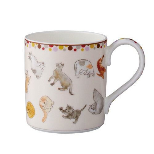 ノリタケ ( NORITAKE ) コレクターズマグ コレクション 猫 ピンク マグカップ 400ml ※ 電子レンジ・食洗機 使用可 [ブランドロゴ入りギフトBOX] 人気 ギフト 御祝 結婚祝 出産祝 新築祝 結婚内祝 出産内祝 新築内祝 粗品 景品 記念品 歳祝