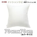 iFabric ヌードクッション 角型 70cm カバー用 背当てタイプ サテン生地使用(3)