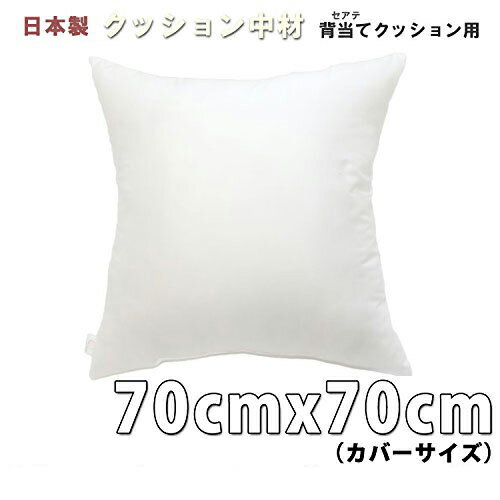 iFabric ヌードクッション 角型　70cm カバー用 背当てタイプ　サテン生地使用