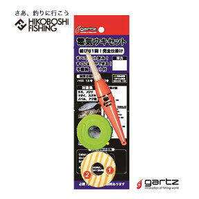 ガルツ LED電気ウキ GD-05セット 仕掛けセット gartz 釣り具 フィッシング 夜釣り ウキ タチウオ 太刀魚 電気ウキ 棒ウキ