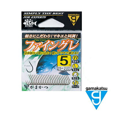 がまかつ T1 ファイングレ 茶 グレ用 釣り鈎 磯上物用 バラ針 2号 3号 4号 5号 6号 Gamakatsu fineGURE GAMAKATSU 68-509 釣り 釣具 釣り具 フィッシング フック ハリ 針 鈎 バラ鈎 フカセ釣り 磯 ウキ釣り メジナ クロ グレ 口太 尾長 クチブト オナガ 釣り針 ハリ 鈎