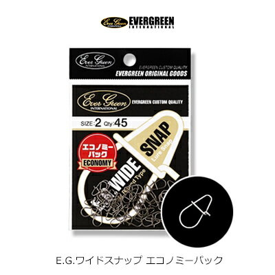 エバーグリーン お徳用 ワイドスナップ エコノミーパック ルアースナップ EVERGEEN WIDE-SNAP 釣り 釣具 釣り具 フィッシング ルアークリップ スナップ シーバス アジング メバリング ライトゲ…