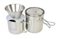 【あす楽対応】ベルモント　チタンドリッパー＆クッカーセット [ケース付]　BM-350(4540095043507) belmont titanium Dripper ＆ Cooker set　釣り具　アウトドア　キャンプ　クッキング　食器　コーヒー　ドリッパー　クッカー　チタン通販格安セール情報　楽天　通販