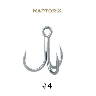 BKK ビーケーケー フック ラプターX #4 4589596141381 トレブルフック BKK HOOK Raptor-X トリプルフック トレブルフック ビーケイケイ 釣り 釣具 釣り具 フィッシング ルアー 替フック ヒラマサ 青物 怪魚 オフショア ショアジギング キャスティング ジギング