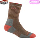 ダーンタフ DarnTough 靴下 ソックス 1903 レディース ハイカー マイクロクルー ミッドウェイト クッション バーク 中厚 ハイキング DAR19...