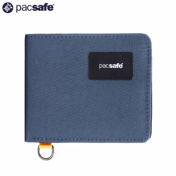 パックセーフ PacSafe 二つ折り財布 RFIDセーフ バイフォールド ウォレット コースタルブルー スキミング防止 旅行 トラベル PAC12970304651000