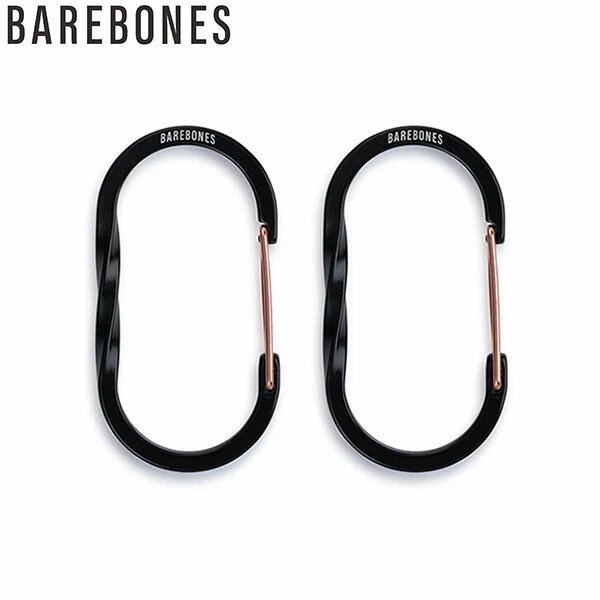 ベアボーンズ BAREBONES STC-619 ワイヤーゲートカラビナ M 2pc ブラック BBL20230033001005