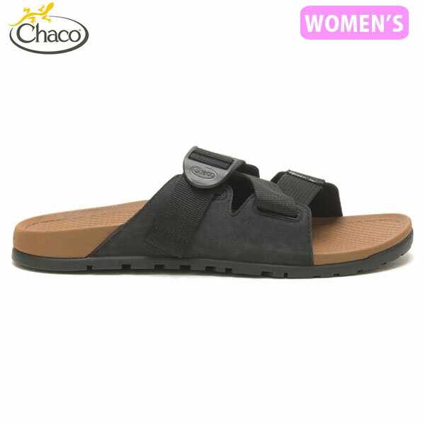 Chaco チャコ サンダル レディース Ws ローダウンレザースライド ブラック LOWDOWN LEATHER SLIDE 軽量 アウトドア 旅行 JCH109412 CHA12365296412