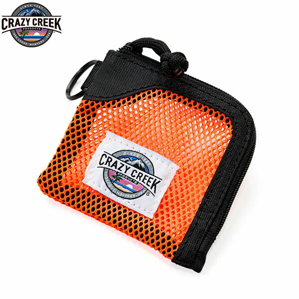 クレイジークリーク CRAZY CREEK 財布 コインケース 小銭入れ 小物入れ メッシュワレット Mサイズ オレンジ メッシュ素材 CRC12593054005000