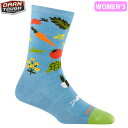 ダーンタフ DarnTough 靴下 6054 レディース ファーマーズMK クルー ライトウェイト スカイ メリノウール 薄手 DAR19446054012