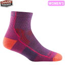 ダーンタフ レディース 1958 ハイカー 1/4ソック ミッドウェイト クッション ベリー 靴下 ソックス DARN TOUGH DTV DAR1944195...