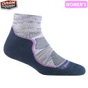 ダーンタフ レディース 1987 ライトハイカー 1/4ソック ライトウェイト クッション コスミックパープル 靴下 ソックス DARN TOUGH DTV D...