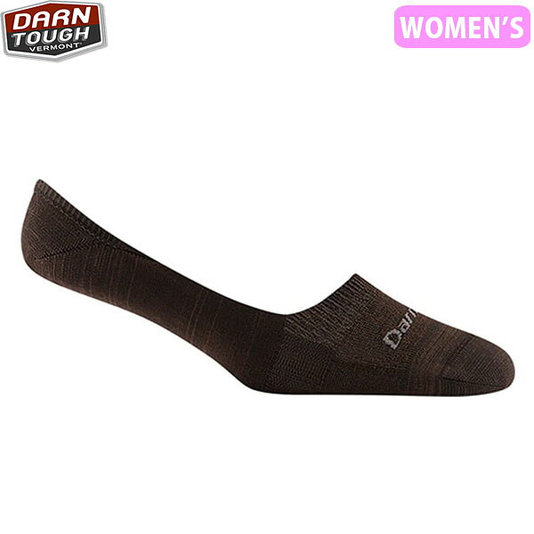 Socks - ダーンタフ レディース 6044 ソリッド ノーショーインビジブル ライトウェイト エスプレッソ 靴下 ソックス DARN TOUGH DTV DAR19446044007