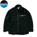 カブー KAVU メンズ フリースジャケット フルジップフリーススローシャツ ブラックビーン KAV19811358001