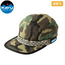 カブー KAVU 帽子 キャップ キッズリップストップストラップキャップ ウッドランド アウトドア 国内正規品 KAV19821421019000