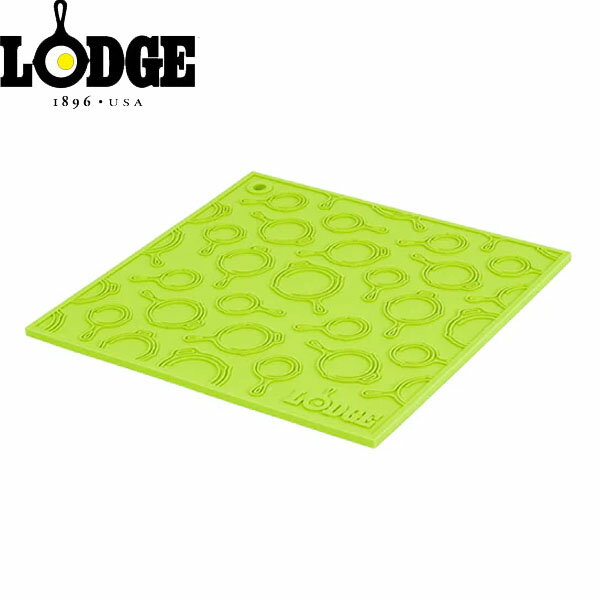 ロッジ LODGE 鍋敷き スクエア シリコーントリベット グリーン AS7SKT51 キャンプ ア