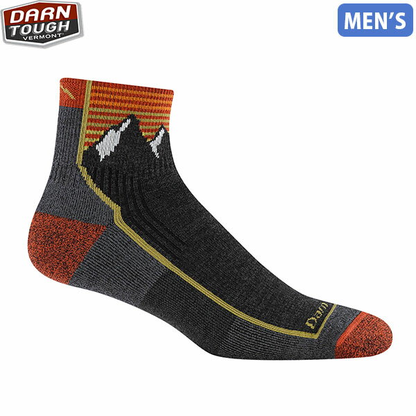 樂天商城 - ダーンタフ DarnTough 靴下 メンズ Ms ハイカー 1/4 ミッドウェイト クッション マウンテングレイ 1959-Mountain Gray DAR19441959113