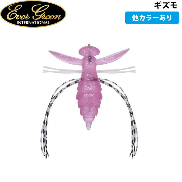 ギズモコンセプトは浮くスモラバ。水面へと誘うリアルな生命感。ギズモ見た目のリアルさだけでなく、アクションも。水面に落ちた（落ちる）虫を福島健の目から見たイメージで徹底的にデフォルメしたギズモ。その根底にあるのが、釣れるバスルアーの代表格であるスモラバ（+トレーラー）と同様のラバー+ソフトボディの一体感。スモールマウスの虫パターン、ラージマウスのちょうちん釣り等、セレクティブかつハイプレッシャーな魚を欺くステージとして水面、そして時には空中までも利用する。そんな、人間がコントロールできる領域を超えた世界への入口の扉を開けるキー、ギズモ。 安定した飛び＆柔らかい着水音リアルさだけでなく、飛びと浮き姿勢のバランスを考慮した大きめのテールデザインにより後方重心化することで飛行姿勢が安定し飛距離を確保。さらに、浮力を備えたエラストマー素材ならではのナチュラルな着水音も釣れる虫系ルアーの条件。 自然な浮き姿勢大きめのテールが浮力体となり、さらに極細中空シリコンラバーが浮き姿勢をフォロー。その水面に漂うさまは、まさに力尽きて水面に落ちた虫そのもの。ただ浮かせて止めておくだけでも、そのシルエットで魚を呼び寄せ口を使わせます。 一点シェイクによるナチュラルな波紋シェイクすると、羽を模したフロントアームと脚を模した中空シリコンラバーによって水面で虫がもがくようなナチュラルな波紋を発生。フロントアームが抵抗となりシェイキング時の移動距離を抑え、一箇所でじっくり誘うことができます。 ライトカバー＆ちょうちん釣りに対応ライトなカバー狙いに、また、枝に引っ掛けて誘うちょうちん釣りに対応するためのモノガード付。特注オリジナルフック（C-4ジグ2.7gと同タイプ）は刺さりの良さと強度のバランスに優れ、オープンウォーターはもちろん、カバー周りでのやりとりにも不安の少ないサイズ＆線径。水面に浮く葉やゴミなども気にせず釣りができます。 高いフッキング率エラストマーボディの背中側を盛り上げたデザインに加え極小のフック一体ウェイトを内蔵することにより、水面でフックを下にして、ややテール下がりで浮く姿勢をキープ。高いフッキング率を誇るのみならず、テールをついばむようなバイトもフッキングチャンスになります。全長 4.0cm 自重 3.0gタイプ フローティング 潜行レンジ −〇特徴エラストマーマテリアル ＆ FECOエコタックル認定商品強度と浮力を兼ね備えたエラストマー素材。製品は「FECO エコタックル認定商品」です。JB・NBCのトーナメントでご使用いいただけます。FECO認定マークを刻印。フロントアームシェイキング時の移動距離を押さえ、ナチュラルな波紋を発生。テールサイズ＆形状飛距離アップと浮力を確保する大きめのテール。オリジナルフック刺さりの良さと強度のバランスを考慮したオリジナル設計。フック一体ウエイト飛距離アップと水面での浮き姿勢を安定させるウエイトを内蔵。モノガード違和感を与えない半透明モノガード。ライトカバーや枝に引っ掛けるちょうちん釣りに対応。中空シリコンラバー水面に浮き、うごめく虫の脚をリアルにイミテートする極細の中空シリコンラバー。浮き姿勢▲保存についてのご注意ボディにエラストマー素材を使用しています。材質の特性上、他のハードルアー、ソフトルアーと接触させ続けると、お互いが変形、溶解及び固着する場合がありますので他のルアーと一緒に保管しないでください。 ※写真の色と実際の商品の色は多少異なる場合がございます。 ※商品画像はメーカー提供のサンプル画像です。 製品仕様・デザインは改良のため予告なく変更される場合がありますのでご了承ください。 正規品 未使用新品 当店のブランド商品は全て本物です。安心してショッピングをお楽しみください。