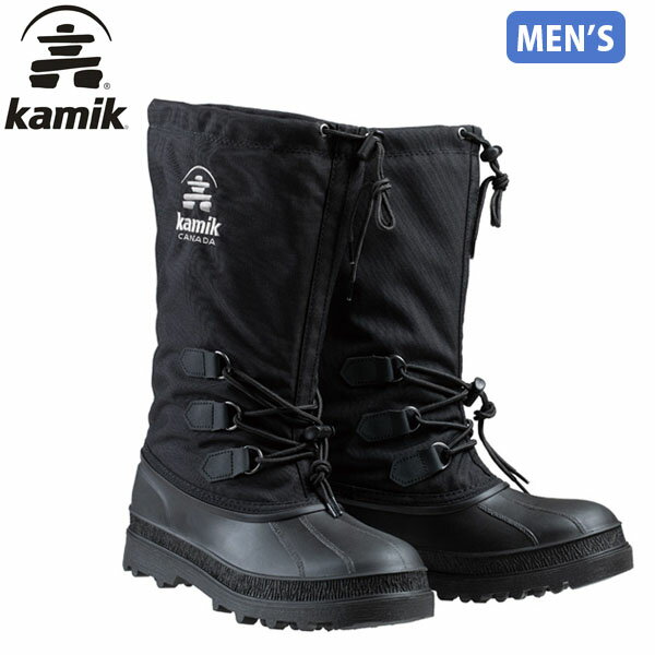 カミック kamik メンズ スノーブーツ ウィンターブーツ カヌックM's 190ブラック 防寒 雪 防水 1600229 KAM1600229190