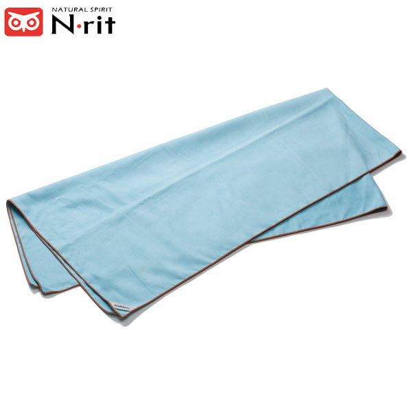 エヌリット N-rit エコドライタオル Mサイズ 660ブルー 吸水速乾 抗菌加工 スポーツ キャラバン CARAVAN 1610313NRI1610313660(4)