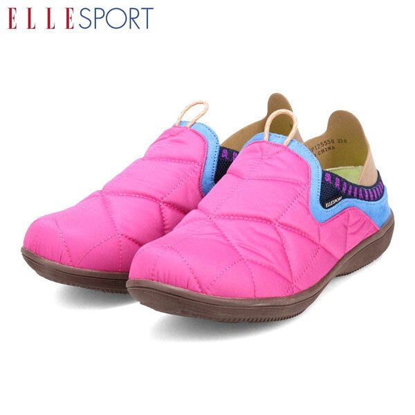Rakuten - エル スポーツ ELLESPORT レディース 靴 モックシューズ スリッポン ESP12555B PINK マドラス madras ELLESP12555BPIN