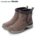 【GORE-TEX】 マドラスウォーク madras Walk カジュアルスタイルに合わせやすい！ スポーティ・レザーブーツ MWL1014◇きれい目シルエットで合わせやすい！カジュアルな印象で防滑対応の安心設計◇防水・透湿機能のGORE-TEXファブリクスを使用。水の浸入を防ぐだけではなく、靴内部の蒸れた空気を外に逃がし、足元を常にドライで快適に保つよう設計しています。トラベル・ウォーキングなど、さまざまなライフスタイルのシーンで、雨の日も晴れの日も、いつでも気軽に履ける高機能シューズです。サイドにストレッチを使用した新デザインサイドストレッチブーツブーツの筒部分に足馴染みの良いストレッチ素材を使用し、ソフトでスポーティな印象に仕上げました。内側にファスナーを配置し、脱ぎ履きしやすい設計にしております。ソールは踏まず部分にシャンクパーツと踵にスタビライザーを搭載した歩行の安定を保つ作りに仕上げました。EVAソールを採用しラバー面にはハイドロストッパー社製『スクラッチャー』を配置し、氷結面や雪路面のグリップ性に優れているので、雨雪の日濡れた地面での歩行も快適にサポート致します。※完全防水ではありませんのでご注意ください。商品詳細性別：婦人アッパー材料：本革ソール素材：合成中敷素材：合成繊維裏素材：合成繊維ヒールの高さ：3.5cm原産国：インドネシア足入れ感（幅）：EEE madras Walk（マドラスウォーク）とは “快適な履き心地を追求し、機能性とデザインを融合 GORE-TEX ファブリクスを搭載した防水シューズブランド” 2000年にデビューした「madras Walk」は、 防水性と透湿性の高いGORE-TEX ファブリクスを搭載したシューズブランド。 水の浸入を防ぐだけでなく、靴内部の蒸れた空気を外に逃がし、 足元を常にドライで快適に保つよう設計されています。 トラベル・ウオーキング・ビジネスなどの、ライフスタイルの様々なシーンで、 雨の日も晴れの日も、いつでも気軽に履ける高機能シューズを提案します。 ※メーカーやモデル等によりサイズ感は異なります。サイズは目安としてお考えください。 ※写真の色と実際の商品の色は多少異なる場合がございます。 ※商品画像はメーカー提供のサンプル画像です。 製品仕様・デザインは改良のため予告なく変更される場合がありますのでご了承ください。 正規品 未使用新品 当店のブランド商品は全て本物です。安心してショッピングをお楽しみください。