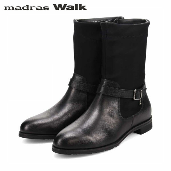 マドラスウォーク madras Walk レディース ゴアテックス ミドルブーツ MWL1112 BLACK 防水透湿 MADMWL1112BLA