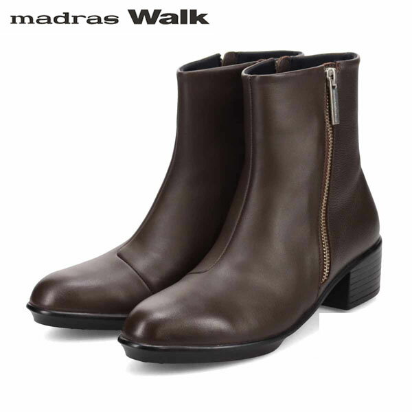 Rakuten - マドラスウォーク madras Walk レディース ゴアテックス ショートブーツ サイドジップ MWL1114 D-BROWN 防水透湿 MADMWL1114DBR