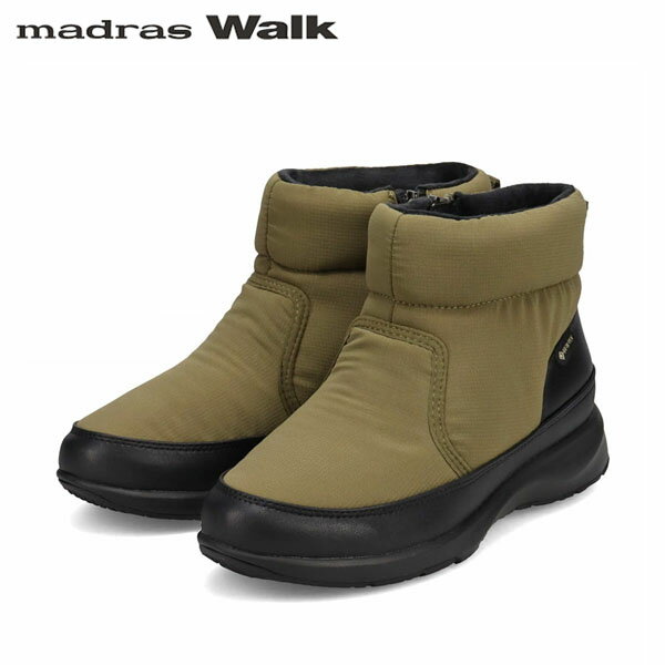 マドラスウォーク スノーブーツ レディース マドラスウォーク madras Walk レディース ゴアテックス スノーブーツ MWL2222 KHAKI 防水透湿 防滑 MADMWL2222KHA