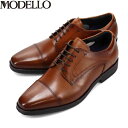 モデロ MODELLO メンズ 紳士靴 ビジネスシューズ 革靴 DM8102 BROWN 茶 ブラウン カバロス加工 抗菌防臭 速乾 マドラス madras MODDM8102BRN