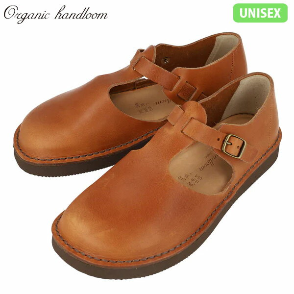 オーガニックハンドルーム Organic handloom レディース メンズ GUNA グナー ブラウン レザー ストラッ..