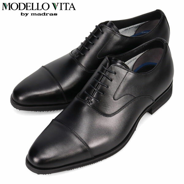 モデロヴィータ MODELLO VITA メンズ 紳士靴 ビジネスシューズ ドレスシューズ SPVT8201 BLACK 防水透湿 ストレートチップ マドラス madras MOVSPVT8201BLA