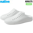 ネイティブシューズ Native Shoes メンズ レディース クロッグシューズ ジェファーソン クロッグ Jefferson Clog Shlwht/Shlwht 軽量 衝撃吸収 NAT111130001999(4)