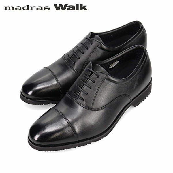 Rakuten - マドラスウォーク madras Walk メンズ ゴアテックス ビジネスシューズ ストレートチップ MW8000 通勤 ブラック 防水 透湿 MADMW8000BLA