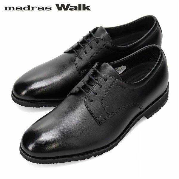 Rakuten - マドラスウォーク madras Walk メンズ ゴアテックス ビジネスシューズ プレーントウ MW8002 ブラック 防水透湿 通勤 MADMW8002BLA