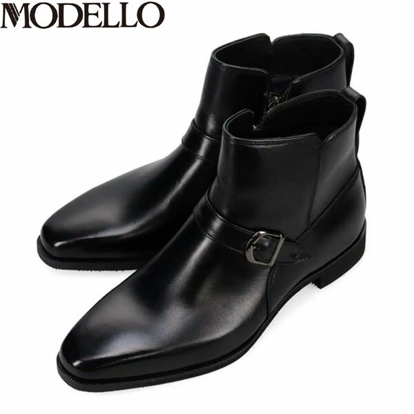 樂天商城 - モデロ MODELLO ゴアテックス GORE-TEX ブーツ 防水透湿 ドレスブーツ DM2852GH BLACK ブラック マドラス madras MODDM2852GHBLA