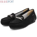 エルスポーツ ELLESPORT レディース ビットローファー ドライビングシューズ カジュアルビットモカシン BLACK-SILKY マドラス madras ELLESP10663VBLAS