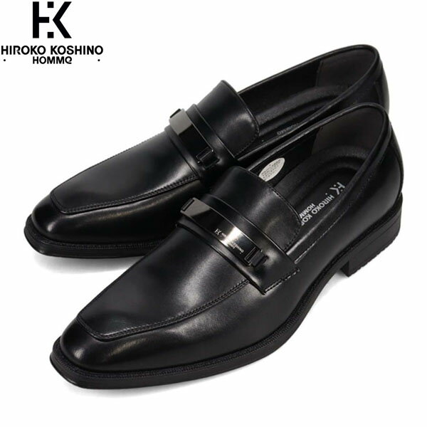 Rakuten - HIROKO KOSHINO HOMME ヒロココシノ オム メンズ ビジネスシューズ ドレスシューズ 革靴 HR7011 BLACK 通勤 防水 ローファー マドラス madras HKHHR7011BLA